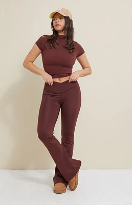 PAC 1980 WHISPER Active Crossover Flare Yoga Pants