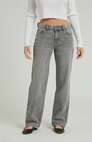 PacSun Jordyn Gray Low Rise Straight Leg Jeans