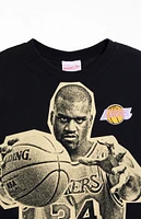 Mitchell & Ness Lakers Shaq Blockbuster T-Shirt