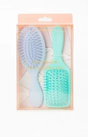 CELAVI 2 Pack Mini Pastel Hair Brushes