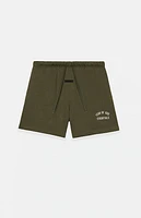 Fear of God Essentials Kids Military Fleece Soccer Sweat Shorts
