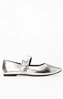 Seychelles Women's Silver Spinning Around Flats