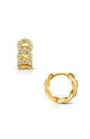 Ellie Vail Anika Chain Huggie Hoop Earrings