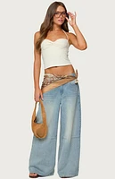 Edikted Zoee Twisted Textured Halter Top