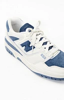 New Balance White & 550 Sneakers