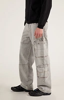 Pacsun Dylan Baggy Cargo Jeans Gray