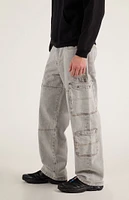 PacSun Dylan Baggy Cargo Jeans Gray