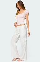 Edikted Oleana Gathered Bust Top