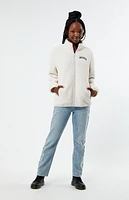 Pacsun Kids Taupe Sherpa Full Zip Shacket