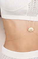 Ettika Scallop Shell & Crystal Body Chain