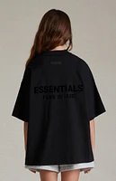 Kids Fear of God Essentials Jet Black V-Neck T-Shirt