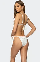 Edikted Ira Floral Triangle Bikini Top