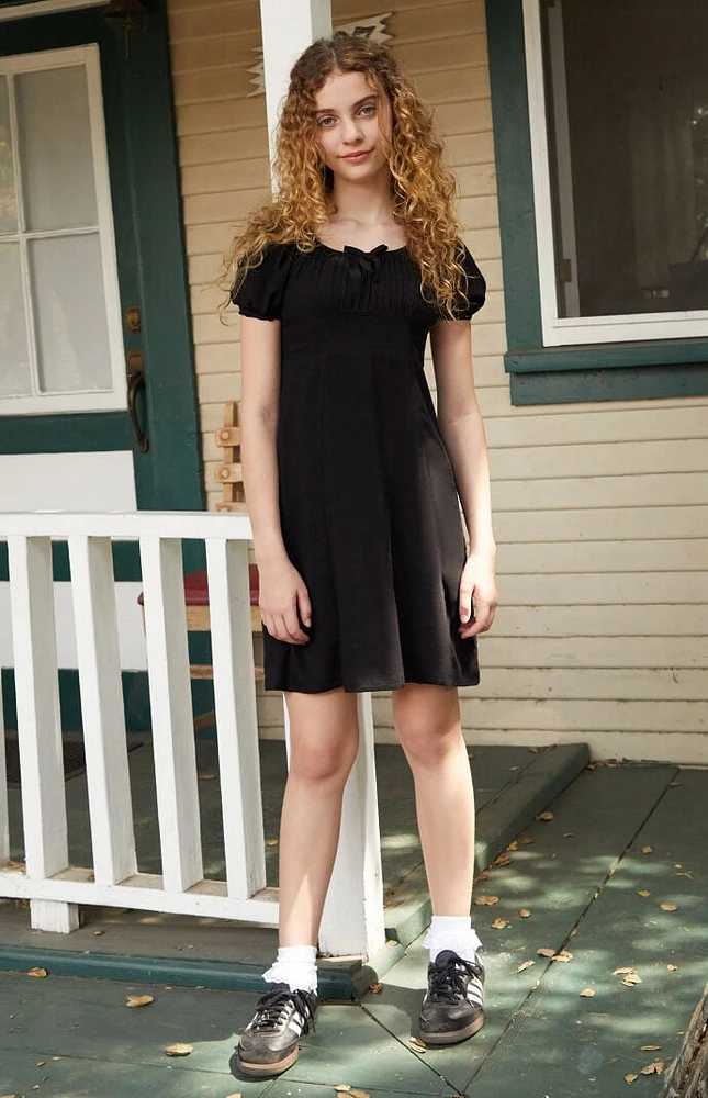 PacSun Kids Black Short Sleeve Dress