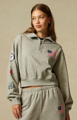 Olympics Team USA Half Zip Sweatshirt