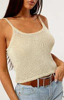 LA Hearts Rosemary Sequin Sweater Tank Top