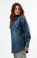 GUESS Originals Medium Indigo Denim Carpenter Jacket