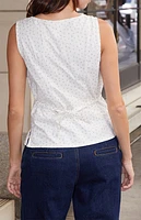 John Galt White & Floral Rafaela Top