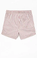 PacSun Caribou Striped 4.5" Swim Trunks