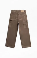 PacSun Kids Brown Baggy Carpenter Pants