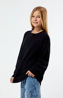 Pacsun Kids Black Tonal Checkerboard Sweater