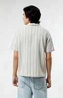 Weave Stripe Camp Shirt