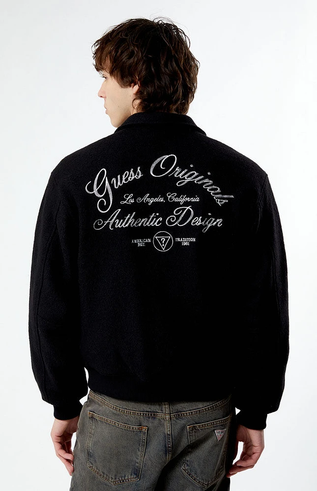 Wool-Blend Varsity Jacket