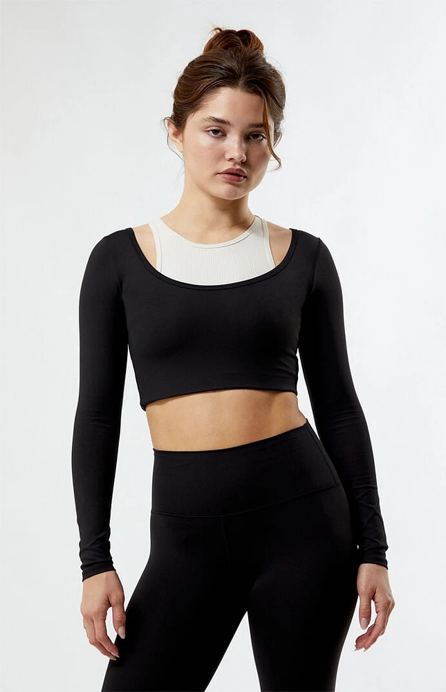 PAC 1980 WHISPER Active Logan Layered Long Sleeve Top