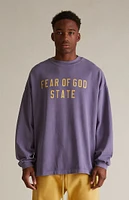 Fear of God Essentials Lavender Heavy Long Sleeve T-Shirt