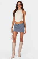 Edikted Raine Curved Halter Top