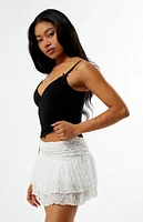 Your Favorite Layered Lace Mini Skirt