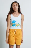 PacSun Kids Blue Wave One Piece Swimsuit