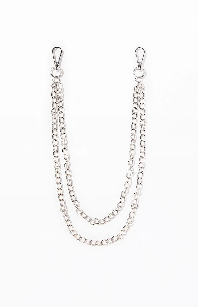 LA Hearts Layered Wallet Chain