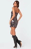 Edikted Bring The Sparkle Sequin Mini Dress