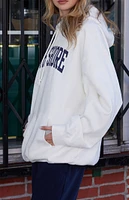 John Galt White Christy Northshore Oversized Hoodie