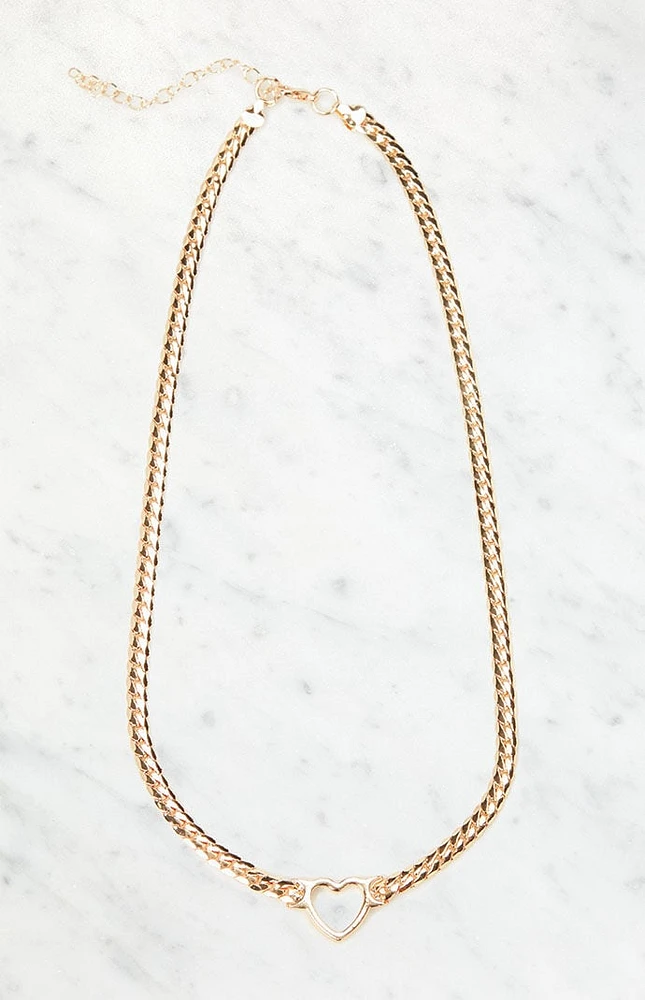 LA Hearts Heart Chain Necklace