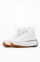 Converse White Run Star Hike High Top Sneakers