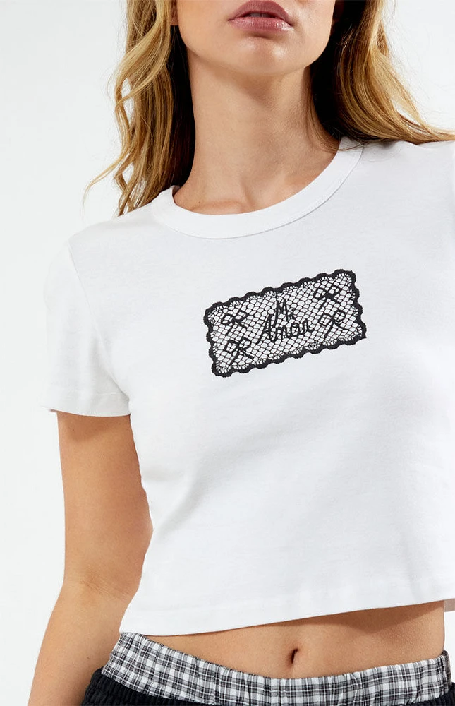 PS / LA Mi Amor Lace Baby T-Shirt