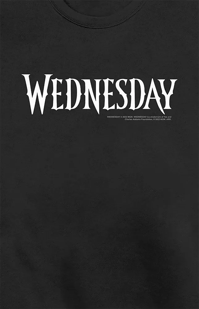 Wednesday Logo Crew Neck Sweatshirt