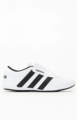 adidas Women's White & Black Tekwen Slip-On Sneakers