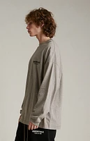 Fear of God Essentials Heather Grey Long Sleeve T-Shirt