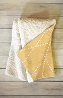 Gold Large Fleece Throw Blanket