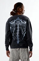 PacSun Cyber Wings Crew Neck Sweatshirt