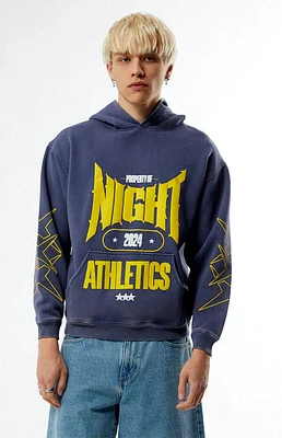 Nightlab Blue Washed Gym Hoodie
