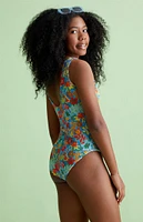 PacSun Kids Eco Tropical One Piece Swimsuit