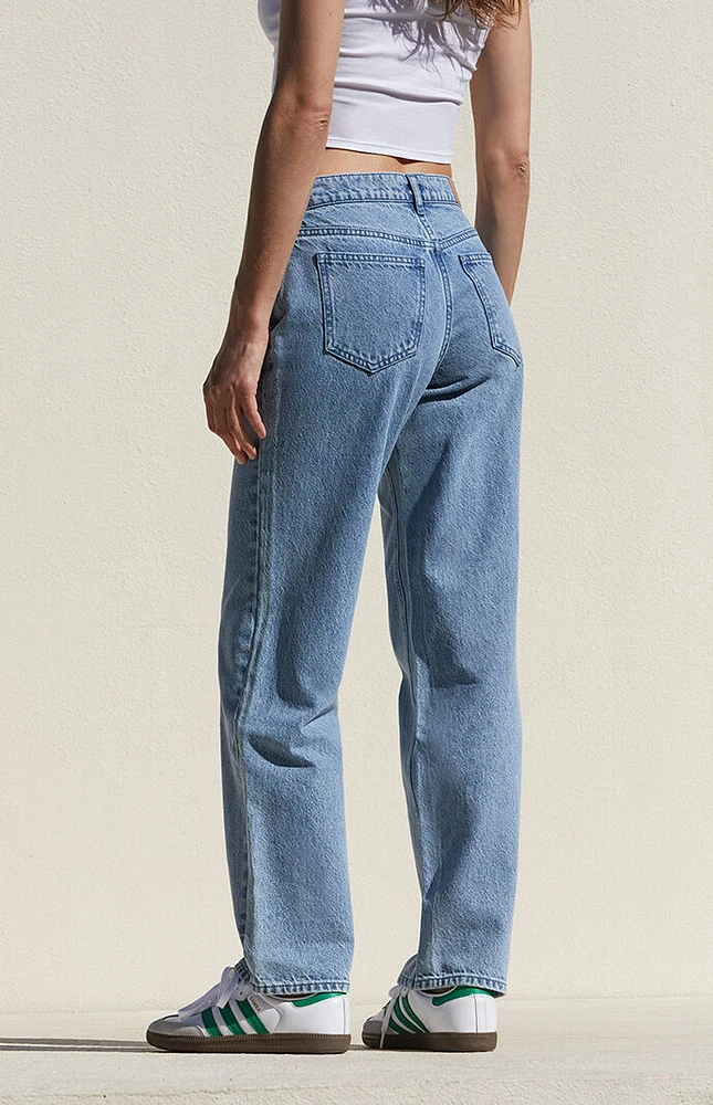 PacSun Medium Indigo Low Rise Straight Leg Jeans