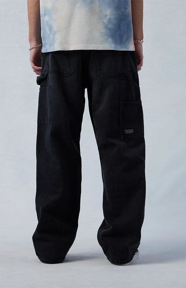 Eco Black Baggy Carpenter Jeans