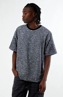 PacSun Black & White Slub Stripe Oversized T-Shirt