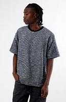 PacSun Black & White Slub Stripe Oversized T-Shirt