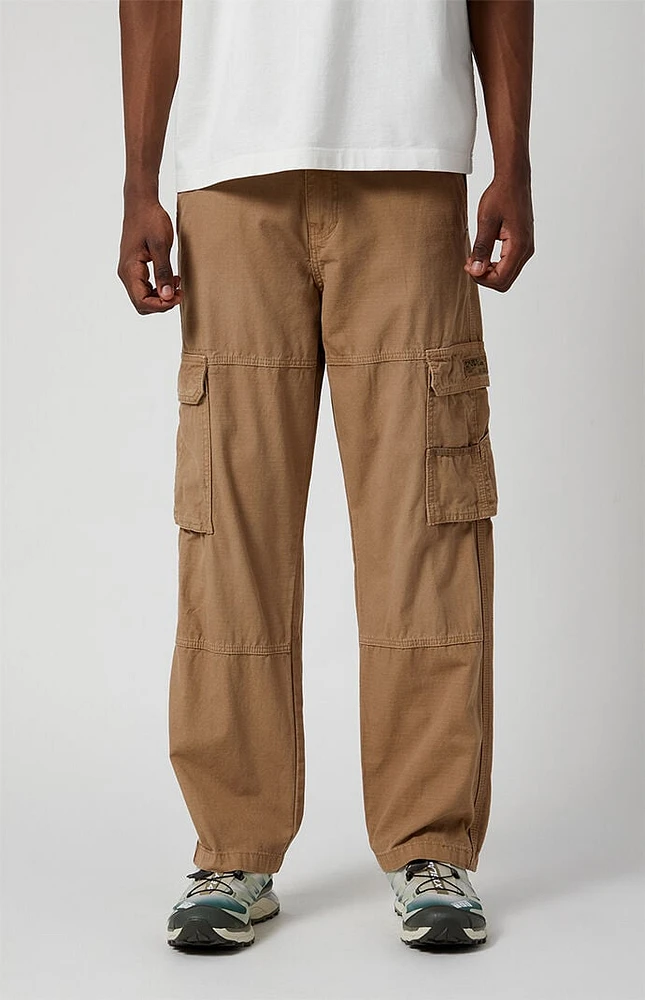 PacSun Tan Ripstop Baggy Cargo Pants