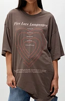 Golden Hour Five Love Languages Oversized T-Shirt